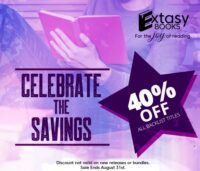 Extasy Books 40% off Sale
