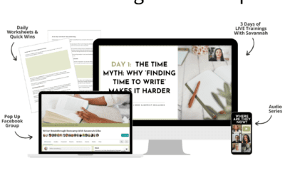 The 3-Day Writer Breakthrough Bootcamp by Savannah Gilbo