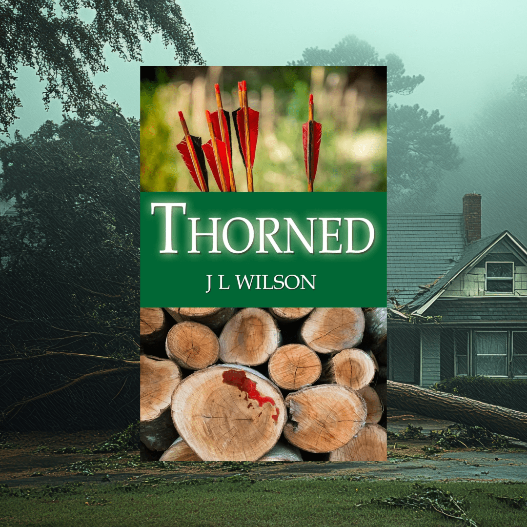 Impulse Caught by Emily Carrington book cover featuring two romantic men sitting on a park bench with a German Shepherd dog